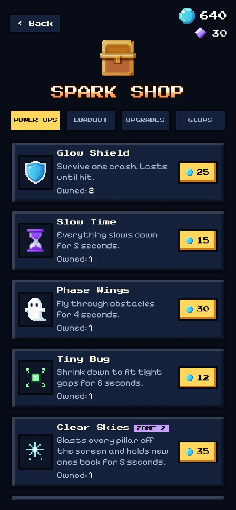 Firefly Dash screen